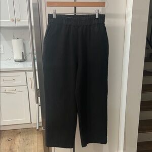 Men's Black Elastic Waist Casual Joggers pockets cotton Dazy sz large